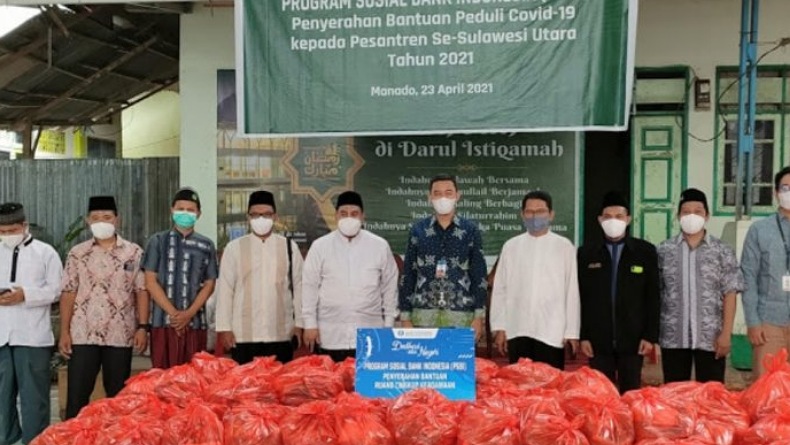 BI Berikan 480 Paket Sembako untuk 24 Pesantren di Sulut