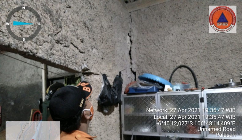 6 Rumah di Bogor Rusak akibat Gempa Sukabumi