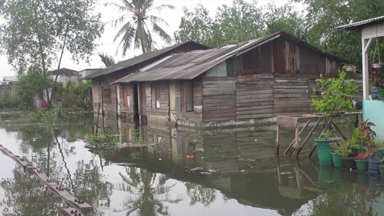 Ribuan Rumah Warga di Medan Belawan Direndam Banjir Rob