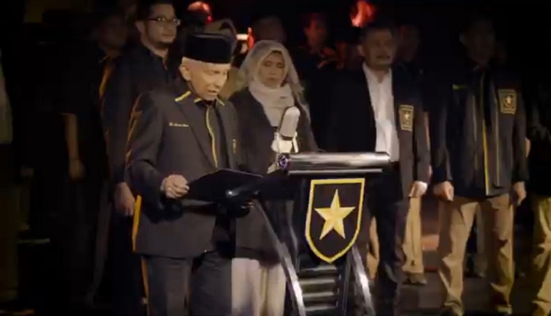 Deklarasikan Partai Ummat, Amien Rais Tegaskan Tak Gunakan Ekstra Parlementer
