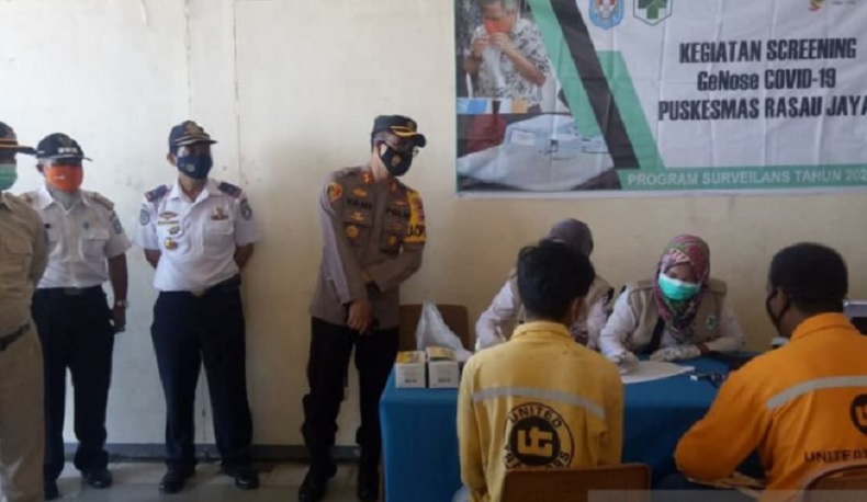 Cegah Covid-19 Masuk, Dermaga Rasau Jaya Pasang Alat GeNose 