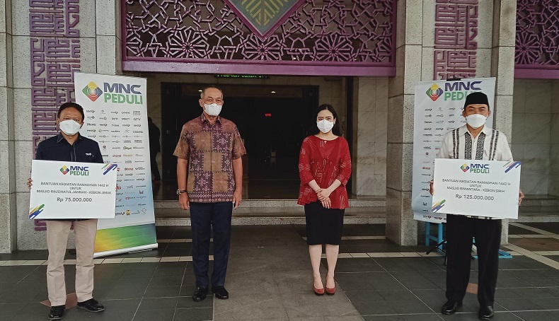 MNC Peduli Salurkan Bantuan untuk Masjid Bimantara dan Masjid Raudhatul Jannah RCTI