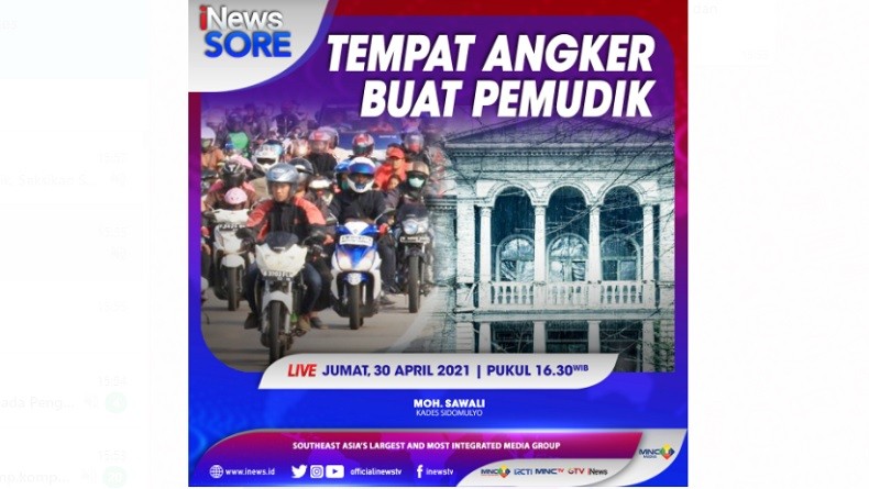 Tempat Angker Buat Pemudik, Saksikan Selengkapnya di iNews Sore Jumat Pukul 16.30 WIB