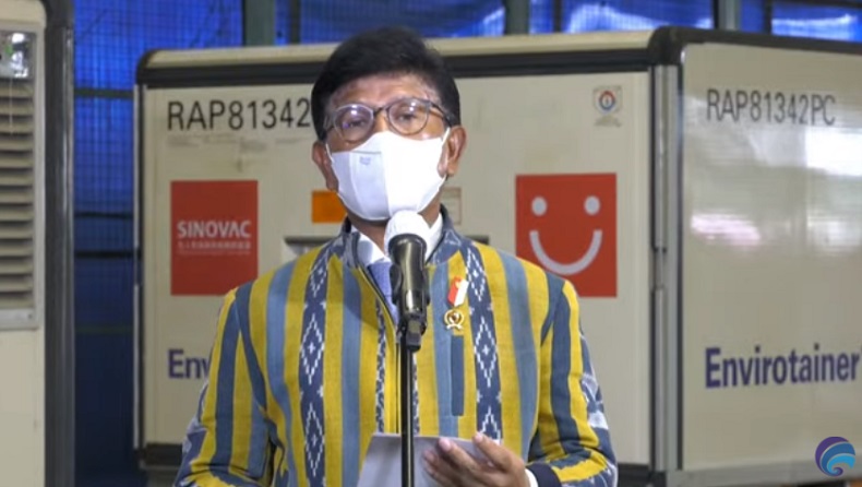 Indonesia Terima Lagi 6 Juta Dosis Bahan Baku Vaksin Sinovac dan 482.400 Vaksin Sinopharm