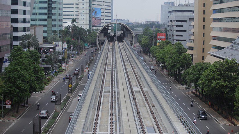 Pembangunan LRT Jabodetabek Tinggal Tahap Finishing   