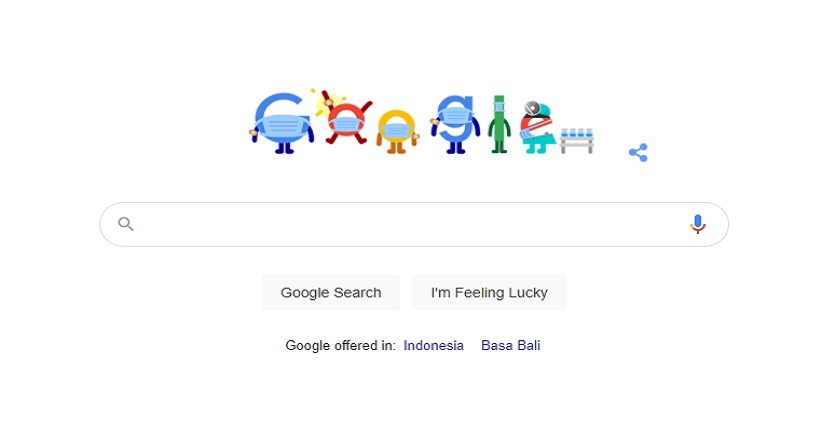 Doodle Hari Ini, Google Ingatkan Pengguna untuk Jaga Protokol Kesehatan