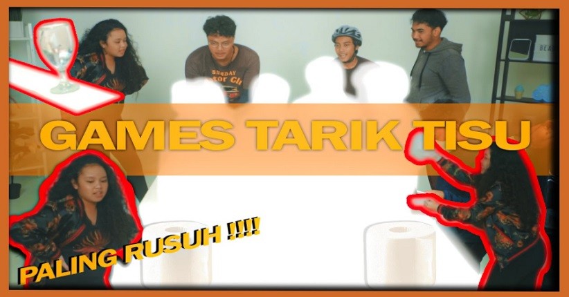 Ide Ngabuburit Asyik, Main Game Tarik Tisu Bareng Romaria Simbolon