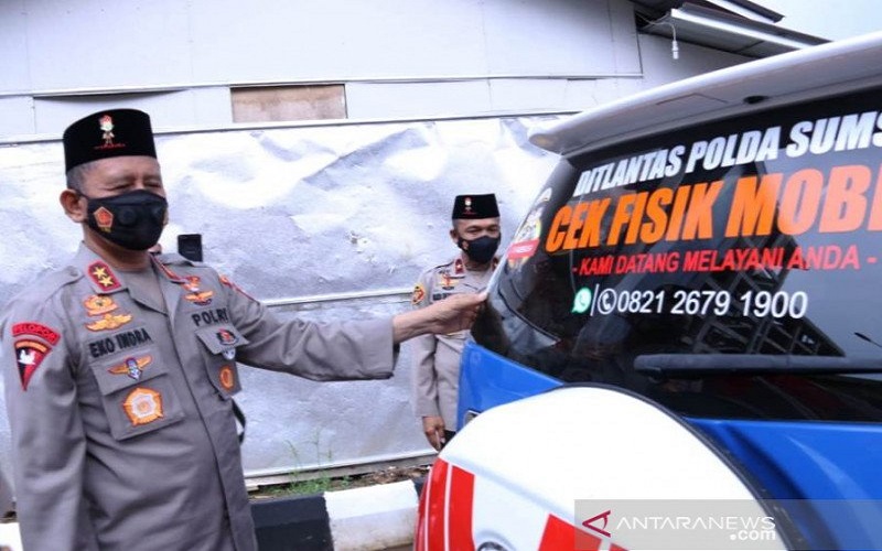 Polda Sumsel Sediakan Layanan Cek Fisik Kendaraan Keliling  