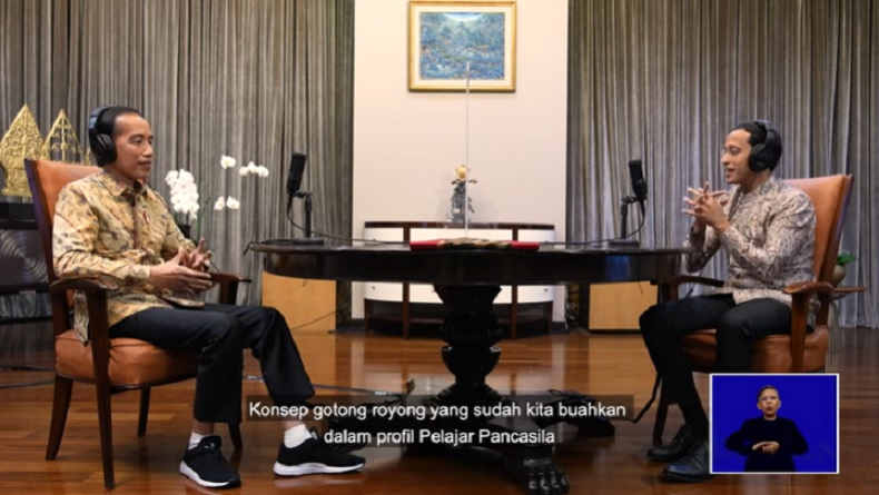 Podcast Bareng Jokowi-Nadiem, dari Ki Hajar Dewantara hingga Sekolah Tatap Muka