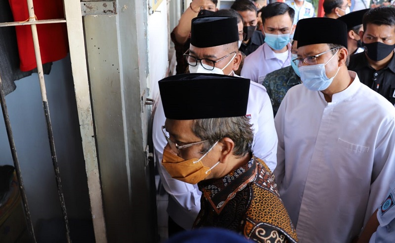 Kunjungi Lapas Pasuruan, Mahfud MD Minta Dibangun Tempat Baru dan Terintegrasi 