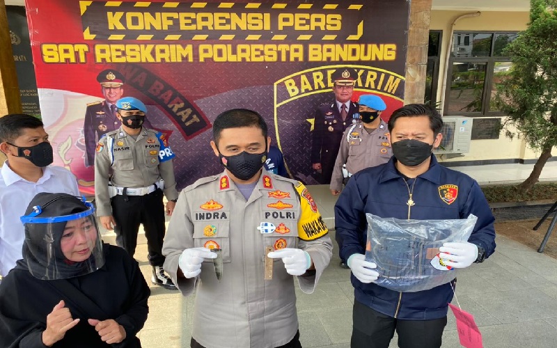 Polisi Tangkap Suami yang Tusuk Istri Siri di Margahayu Bandung