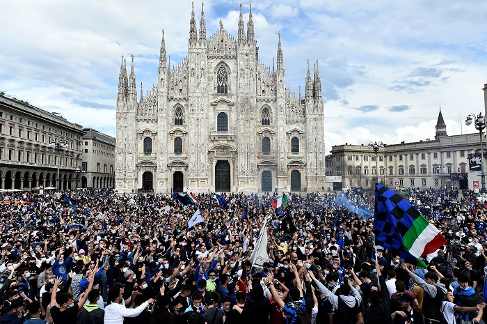 Masih Pandemi Covid, Suporter Inter Milan Malah Turun ke Jalan Rayakan Scudetto ke-19