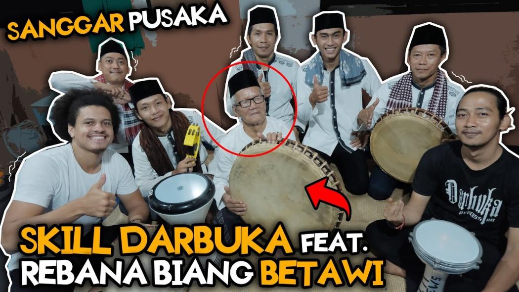Unik! Kolaborasi Darbuka Ali Kribo dengan Rebana Biang Khas Betawi   