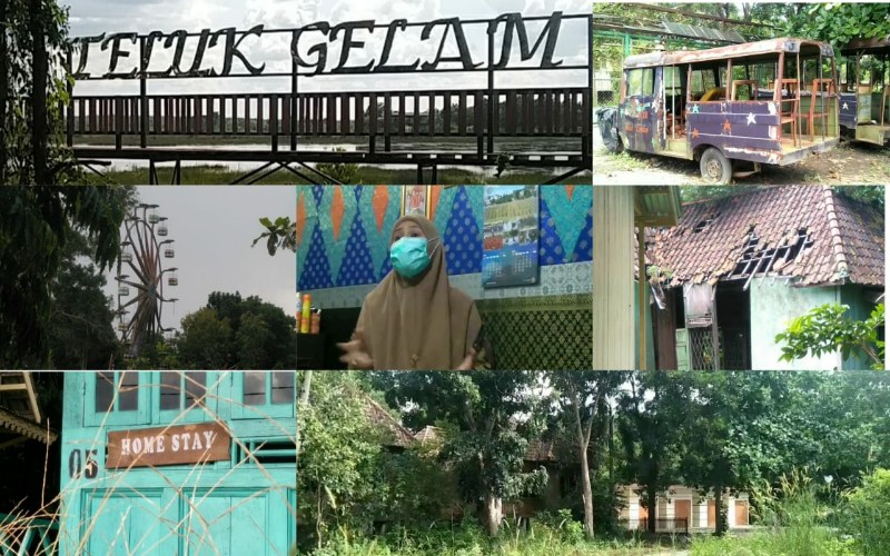 Aset Wisata Teluk Gelam OKI Rusak dan Terbengkalai