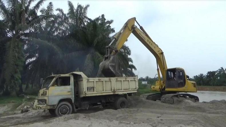 Galian C Ilegal Berpotensi Robohkan Bendungan Sungai Tanjung di Batubara