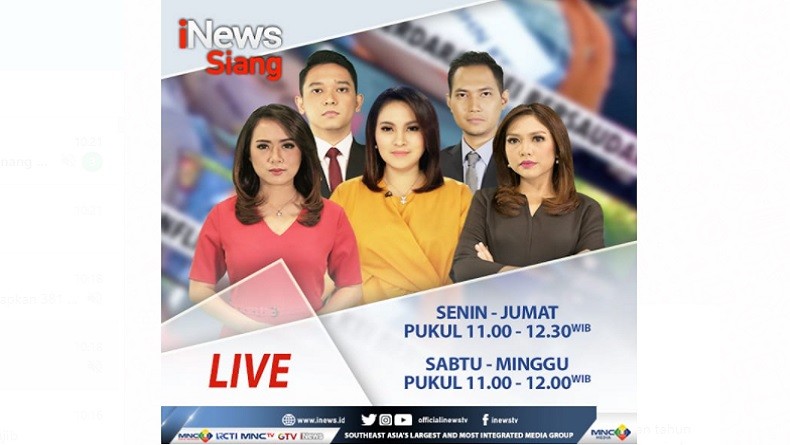 Viral Pesepeda Kuasai Jalan Sudirman Kena Acung Jari Tengah, Selengkapnya di iNews Siang Minggu Pukul 11.00 WIB