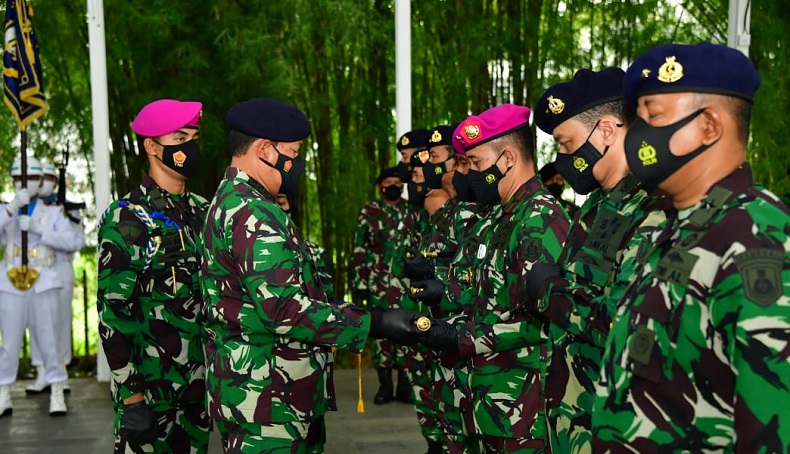 KSAL Pimpin Serah Terima Jabatan Pangkoarmada II