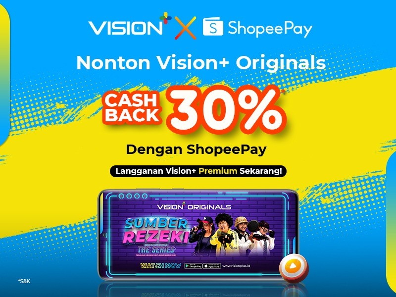 Nonton Vision+ Originals Tanpa Batas, Langganan Vision+ Premium dengan ShopeePay