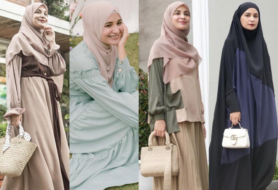 Intip 5 Inspirasi Fashion Hijab Shireen Sungkar yang Cantik Bersahaja