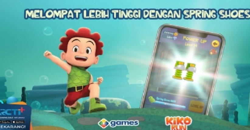Kumpulkan Spring Shoes, Lompat Setinggi-tingginya! Mainkan Kiko Run Sekarang di Aplikasi RCTI+
