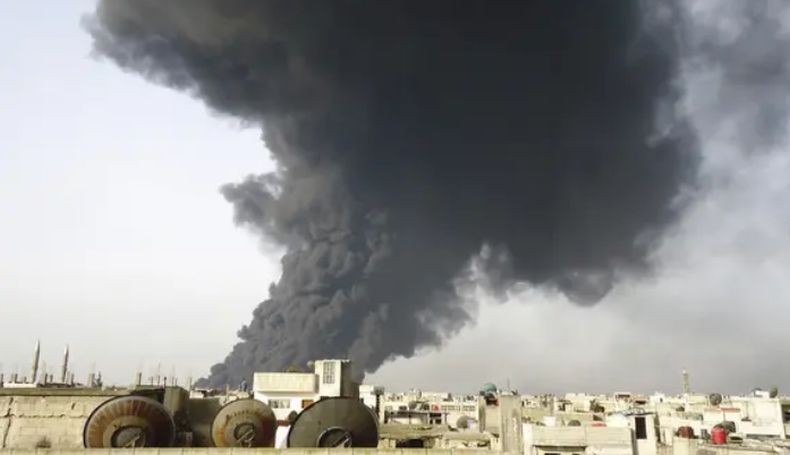 Kilang Minyak Utama Suriah Terbakar Hebat