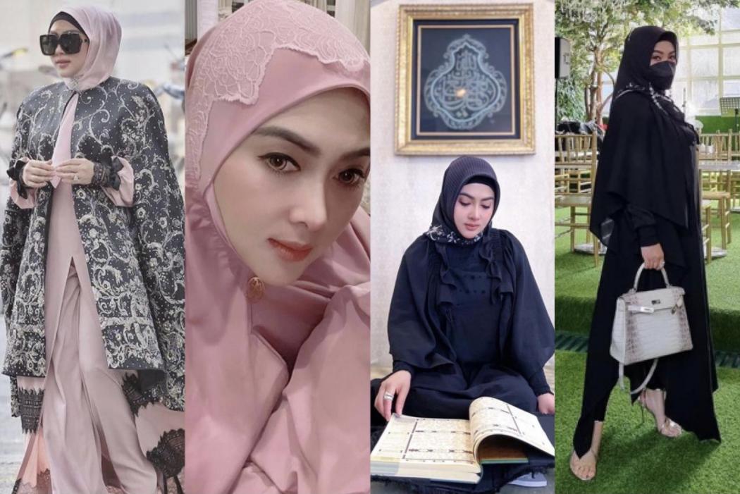 4 Gaya Syahrini Berhijab, Tenteng Tas Miliaran Rupiah