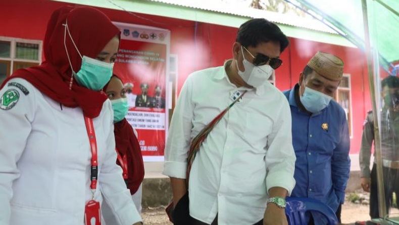 Cek Pos Perbatasan Gorontalo-Sulut, Bupati Bone Bolango Puji Warga Bolsel yang Tak Mudik 