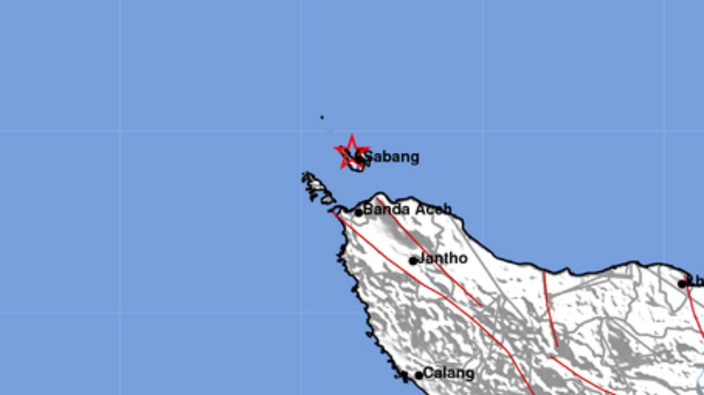 Gempa Magnitudo 3,1 Guncang Kota Sabang