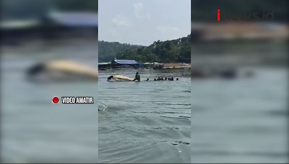 Perahu Terbalik di Kedung Ombo, BPBD Terjunkan Penyelam Cari 9  Wisatawan Hilang