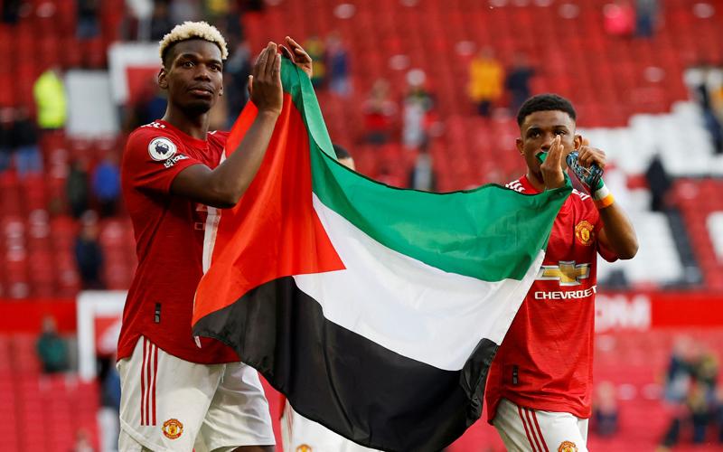 Solskjaer Hormati Aksi Pogba dan Diallo Kibarkan Bendera Palestina