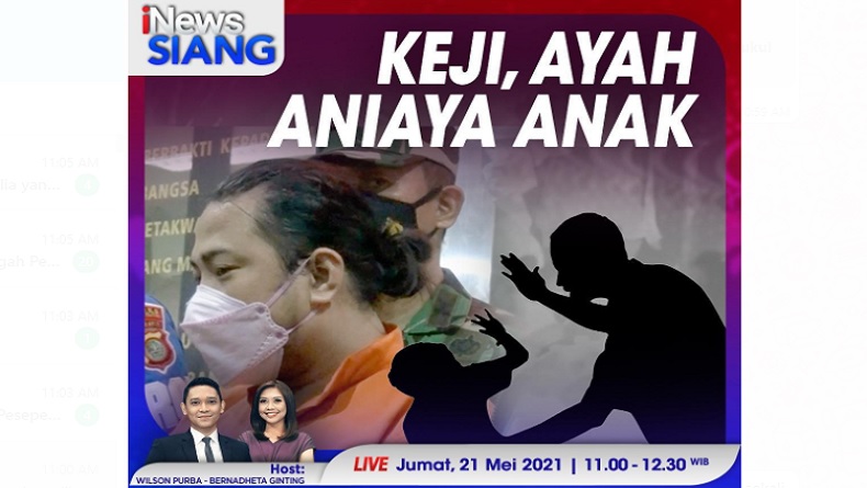 Polisi Ringkus Ayah Penganiaya Anak, Saksikan di iNews Siang Kamis Pukul 11.00 WIB