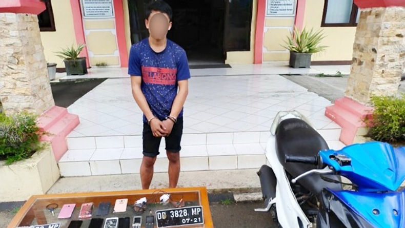 Pelaku Pencurian di Tomohon Diciduk Polisi saat Sedang Tidur Pulas di Tempat Persembunyian