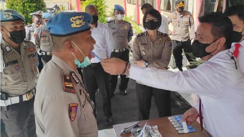 Polres Tomohon Tes Acak Narkoba ke Personel, Seluruhnya Negatif