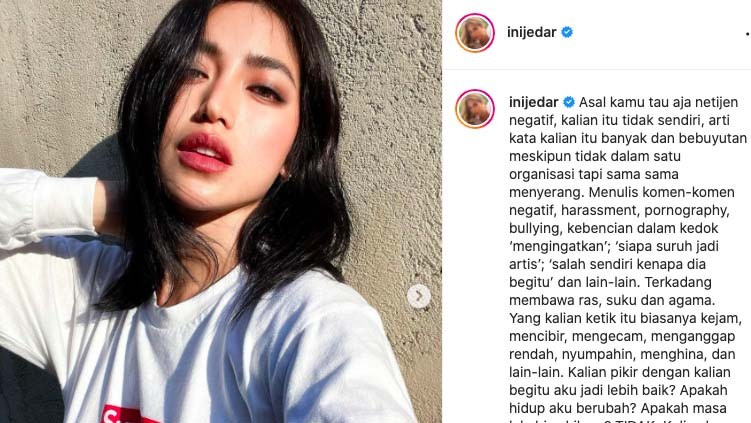 Banyak Netizen Julid di Instagram, Jessica Iskandar: Aku Tetap Sayang Kalian