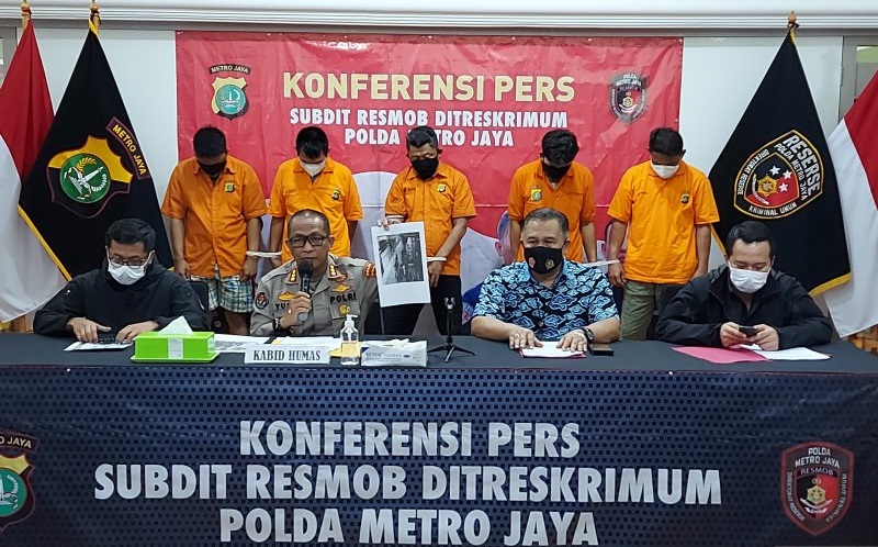 Tembak Kaki Korban, 5 Perampok Bersenjata Api di Pademangan Ditangkap