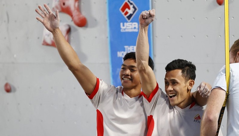 Atlet Panjat Tebing asal Pontianak Kiromal Katibin Pecahkan Rekor Dunia