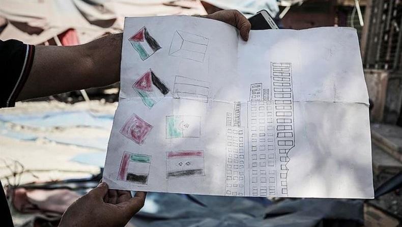 Sedih, Gadis Kecil Tewas akibat Serangan Israel saat Mewarnai Bendera Palestina dan Turki