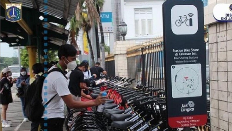 Anies Ajak Warga Jakarta Manfaatkan Fasilitas Sepeda Sewa Milik Dishub DKI