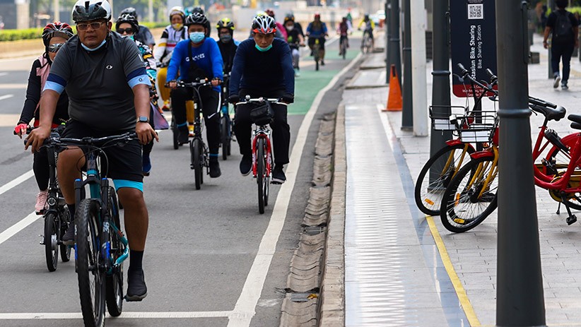 Dishub DKI Jakarta Targetkan Bangun 3,8 Km Jalur Sepeda Tahun Ini