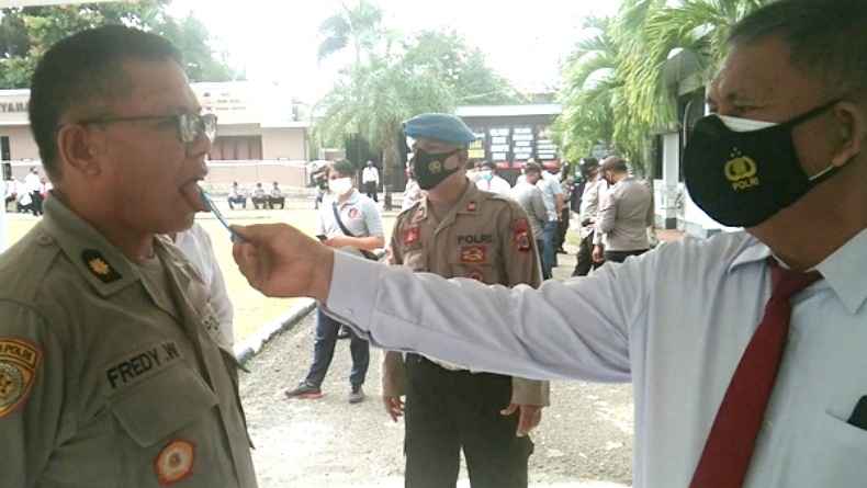 25 Personel Polres Kotamobagu Tes Narkoba Mendadak, Hasilnya Memuaskan