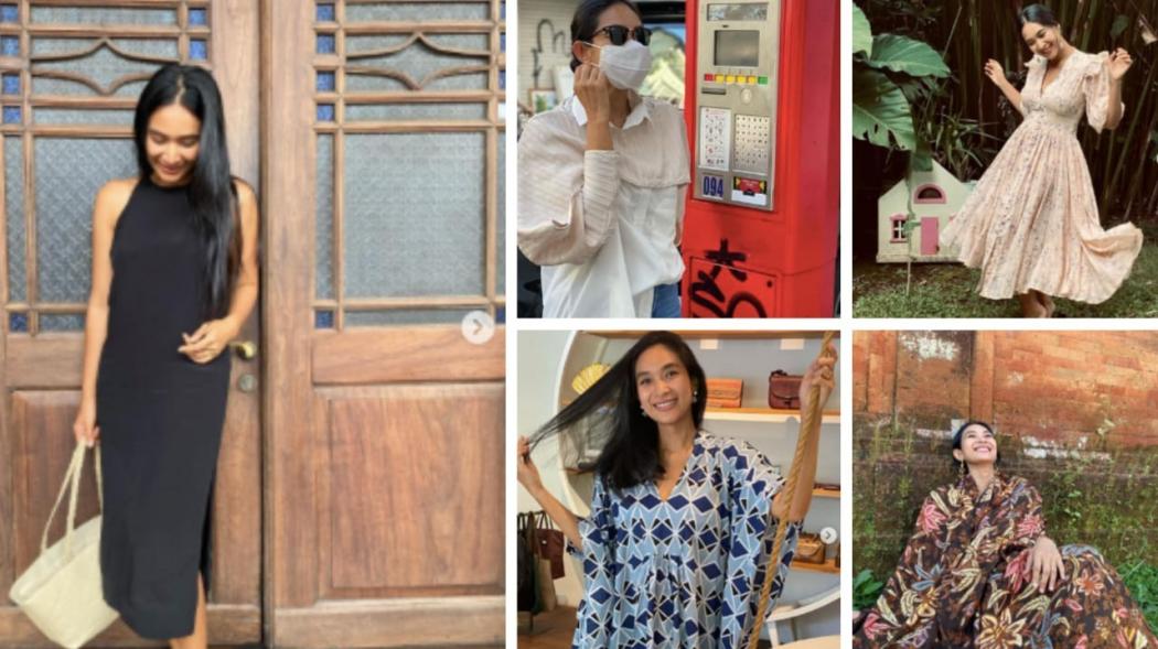 5 Gaya Bahagia Happy Salma, Istri Bangsawan Bali Simpel dan Cantik Banget