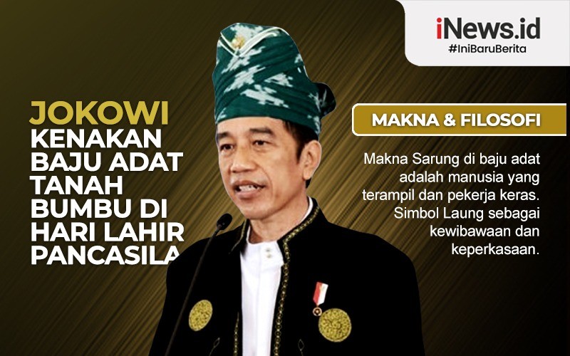 Ini Makna dan Filosofi Baju Adat Tanah Bumbu yang Dikenakan Jokowi