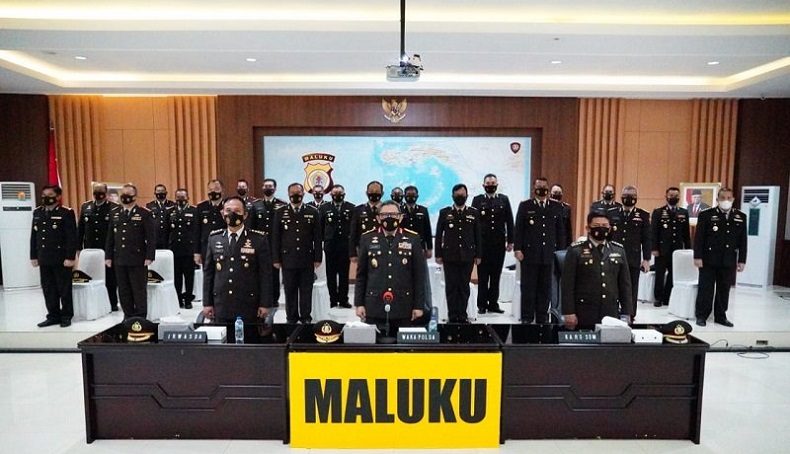 Polda Maluku Ikuti Upacara Peringatan Hari Lahir Pancasila Secara Virtual