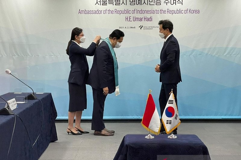 Dubes RI Jadi Warga Kehormatan Seoul, Dinilai Punya Kontribusi Besar pada Kota