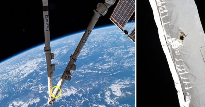 Sampah Antariksa Hantam Stasiun Luar Angkasa, Sebabkan Lengan Robotik Berlubang