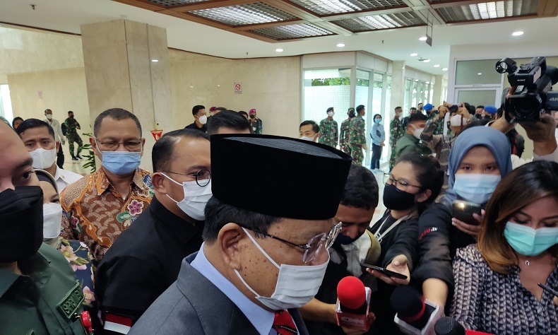 Menhan Prabowo Hadiri Rapat Kerja dengan DPR Bahas Alutsista
