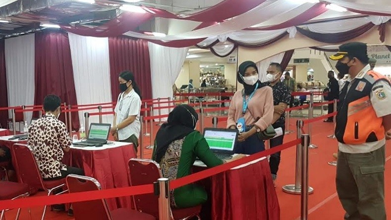 1.542 Pelaku UMKM di Mall Thamrin City Tanah Abang Divaksinasi Covid-19 Dosis Kedua