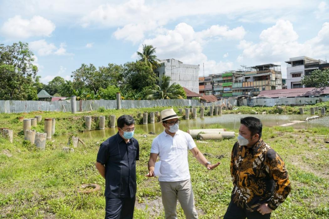 Sebelum Mendesain, Ridwan Kamil Tinjau Lokasi Islamic Center dan Sungai Musi