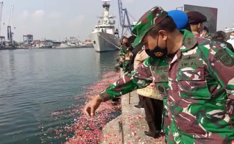 40 Hari Tenggelamnya Kapal Selam KRI Nanggala, Lantamal III Gelar Doa Bersama