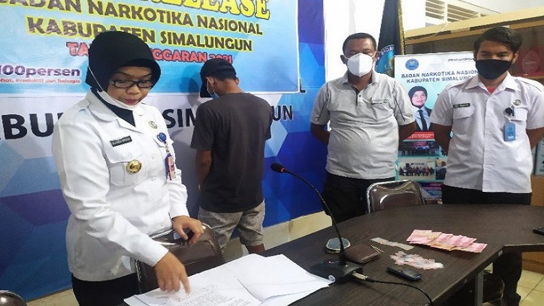 BNN Tangkap Pengedar di Simalungun, 24 Paket Sabu Disita Petugas